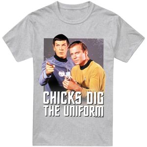 (XL, Sport Heather) Star Trek Mens Chicks Dig T-Shirt (XL, Sport Heather) Star Trek Mens Chicks Dig T-Shirt