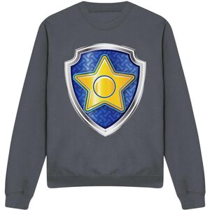 (XL, Charcoal) Paw Patrol Unisex Adult Chase Badge Sweatshirt (XL, Charcoal) Paw Patrol Unisex Adult Chase Badge Sweatshirt