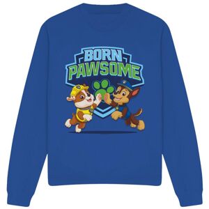(S, Royal Blue) Paw Patrol Unisex Adult Born Pawsome Sweatshirt (S, Royal Blue) Paw Patrol Unisex Adult Born Pawsome Sweatshirt