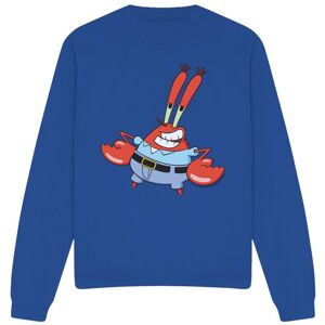 (S, Royal Blue) SpongeBob SquarePants Unisex Adult Mr Krabby Sweatshirt (S, Royal Blue) SpongeBob SquarePants Unisex Adult Mr Krabby Sweatshirt