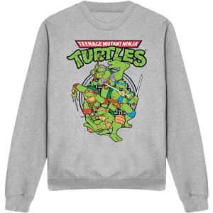 (L, Sport Heather) Teenage Mutant Ninja Turtles Unisex Adult Group Sweatshirt (L, Sport Heather) Teenage Mutant Ninja Turtles Unisex Adult Group Sweatshirt