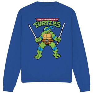 Teenage Mutant Ninja Turtles Unisex Adult Leonardo Retro Sweatshirt Teenage Mutant Ninja Turtles Unisex Adult Leonardo Retro Sweatshirt