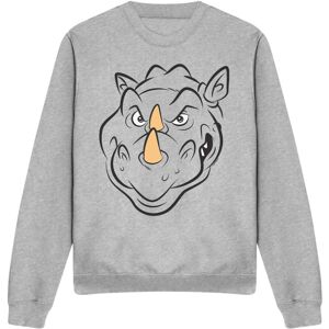 (S, Sport Heather) Teenage Mutant Ninja Turtles Unisex Adult Rocksteady Face Swe (S, Sport Heather) Teenage Mutant Ninja Turtles Unisex Adult Rocksteady Face Swe