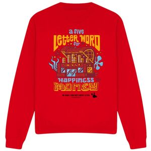 (S, Red) SpongeBob SquarePants Unisex Adult Money Mr Krabs Sweatshirt (S, Red) SpongeBob SquarePants Unisex Adult Money Mr Krabs Sweatshirt