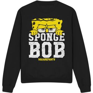 (S, Black) SpongeBob SquarePants Unisex Adult Large Icon Sweatshirt (S, Black) SpongeBob SquarePants Unisex Adult Large Icon Sweatshirt