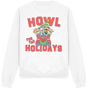 (L, White) Paw Patrol Unisex Adult Howl For The Christmas Holidays Sweatshirt (L, White) Paw Patrol Unisex Adult Howl For The Christmas Holidays Sweatshirt