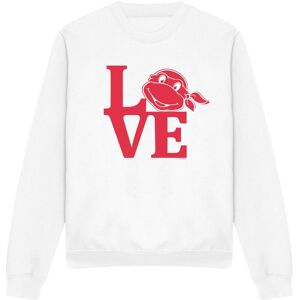 (S, White) Teenage Mutant Ninja Turtles Unisex Adult Love Valentine's Day Sweats (S, White) Teenage Mutant Ninja Turtles Unisex Adult Love Valentine's Day Sweats