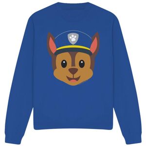 (XXL, Royal Blue) Paw Patrol Unisex Adult Chase Emoji Sweatshirt (XXL, Royal Blue) Paw Patrol Unisex Adult Chase Emoji Sweatshirt