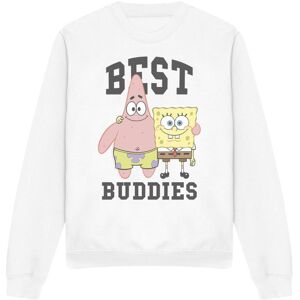 (S, White) SpongeBob SquarePants Unisex Adult Best Buddies Patrick Star Sweatshi (S, White) SpongeBob SquarePants Unisex Adult Best Buddies Patrick Star Sweatshi