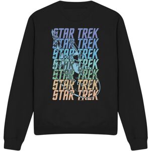 (L, Black) Star Trek Unisex Adult Enterprise Multi Logo Sweatshirt (L, Black) Star Trek Unisex Adult Enterprise Multi Logo Sweatshirt