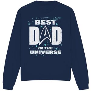 (M, Navy) Star Trek Unisex Adult Best Dad in the Universe Fathers Day Sweatshirt (M, Navy) Star Trek Unisex Adult Best Dad in the Universe Fathers Day Sweatshirt