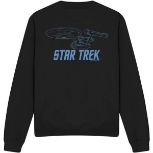 (M, Black) Star Trek Unisex Adult Enterprise Outline Sweatshirt (M, Black) Star Trek Unisex Adult Enterprise Outline Sweatshirt