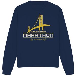 (XXL, Navy) Star Trek Unisex Adult Marathon Logo Sweatshirt (XXL, Navy) Star Trek Unisex Adult Marathon Logo Sweatshirt