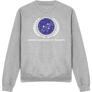 (S, Sport Heather) Star Trek Unisex Adult United Federation Logo Sweatshirt (S, Sport Heather) Star Trek Unisex Adult United Federation Logo Sweatshirt