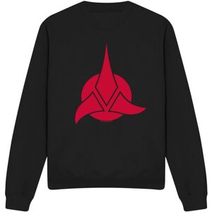 (L, Black) Star Trek Unisex Adult Klingon Logo Sweatshirt (L, Black) Star Trek Unisex Adult Klingon Logo Sweatshirt