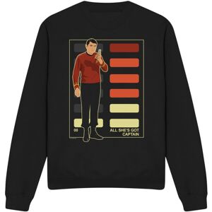 (XL, Black) Star Trek Unisex Adult All She's Got Captain Sweatshirt (XL, Black) Star Trek Unisex Adult All She's Got Captain Sweatshirt