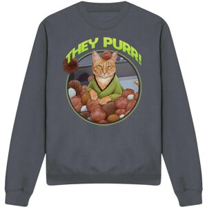 (XL, Charcoal) Star Trek Unisex Adult The Purr Sweatshirt (XL, Charcoal) Star Trek Unisex Adult The Purr Sweatshirt
