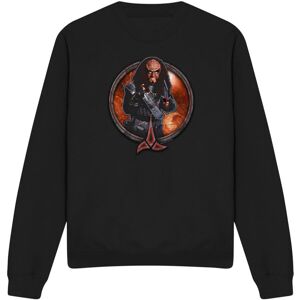 (S, Black) Star Trek Unisex Adult Gowron Sweatshirt (S, Black) Star Trek Unisex Adult Gowron Sweatshirt