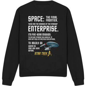 (XXL, Black) Star Trek Unisex Adult Intro Sweatshirt (XXL, Black) Star Trek Unisex Adult Intro Sweatshirt