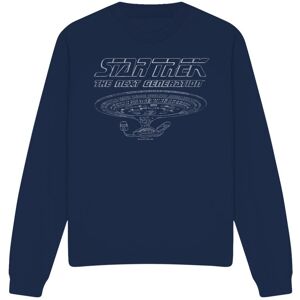 (L, Navy) Star Trek Unisex Adult The Next Generation Enterprise Sweatshirt (L, Navy) Star Trek Unisex Adult The Next Generation Enterprise Sweatshirt