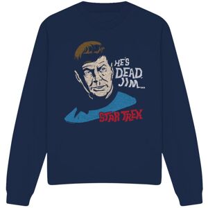(XXL, Navy) Star Trek Unisex Adult He's Dead Jim Sweatshirt (XXL, Navy) Star Trek Unisex Adult He's Dead Jim Sweatshirt