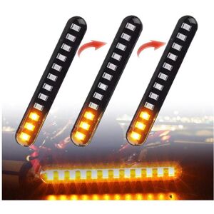 Maxpower 2Pcs 12 LED Moto Signal Lights Sequential Water Flowing Mini Strips Motorcycle C Maxpower 2Pcs 12 LED Moto Signal Lights Sequential Water Flowing Mini Strips Motorcycle C