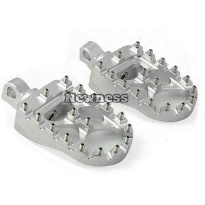 Maxpower (Silver) MX Foot Pegs Motorcycle Wide Fat Footpegs Bobber 360 Roating Rear Footr Maxpower (Silver) MX Foot Pegs Motorcycle Wide Fat Footpegs Bobber 360 Roating Rear Footr