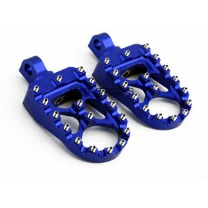 Maxpower (Blue) MX Foot Pegs Motorcycle Wide Fat Footpegs Bobber 360 Roating Rear Footres Maxpower (Blue) MX Foot Pegs Motorcycle Wide Fat Footpegs Bobber 360 Roating Rear Footres