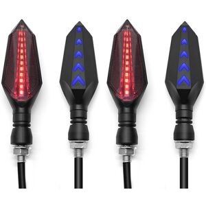 Maxpower (2pairs Red-Blue) New Indicator Light Motorcycle Flasher LED Turn Signal Lights Maxpower (2pairs Red-Blue) New Indicator Light Motorcycle Flasher LED Turn Signal Lights