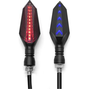 Maxpower (1pair Red-Blue) New Indicator Light Motorcycle Flasher LED Turn Signal Lights L Maxpower (1pair Red-Blue) New Indicator Light Motorcycle Flasher LED Turn Signal Lights L