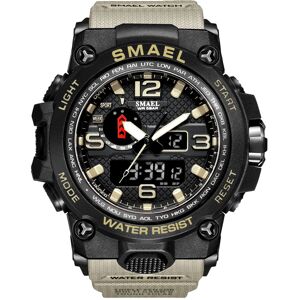 Maxpower (Khaki) Men Sports Watches Dual Display Analog Digital LED Electronic Quartz Wri Maxpower (Khaki) Men Sports Watches Dual Display Analog Digital LED Electronic Quartz Wri