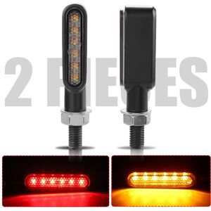 Maxpower (2pcs Amber Red) Aluminium Motorcylce LED Turn Signal Lights Amber Flowing Turn Maxpower (2pcs Amber Red) Aluminium Motorcylce LED Turn Signal Lights Amber Flowing Turn
