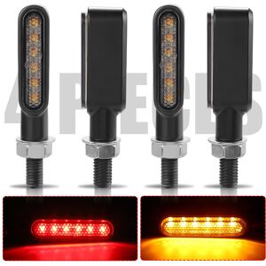 Maxpower (4pcs Amber Red) Aluminium Motorcylce LED Turn Signal Lights Amber Flowing Turn Maxpower (4pcs Amber Red) Aluminium Motorcylce LED Turn Signal Lights Amber Flowing Turn