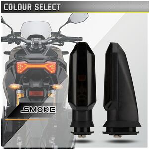 Maxpower (Smoke Lens) Amber Motorcycle LED Turn Signals Tail Flasher Indicator Lamp Left Maxpower (Smoke Lens) Amber Motorcycle LED Turn Signals Tail Flasher Indicator Lamp Left