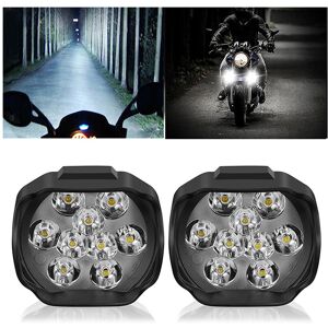 Maxpower Motorcycle Headlight 9 LED 6W DC12V Super Bright Spot White Work Light Bicycles Maxpower Motorcycle Headlight 9 LED 6W DC12V Super Bright Spot White Work Light Bicycles