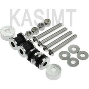 Maxpower (Chrome) KASIMT Motorcycle Sissy Bar Docking Hardware Kit for Harley Touring FLS Maxpower (Chrome) KASIMT Motorcycle Sissy Bar Docking Hardware Kit for Harley Touring FLS