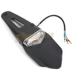 Maxpower (White and Black) Motorcycle Rear Fender Tail Light Dirt Bike 12V LED Taillight Maxpower (White and Black) Motorcycle Rear Fender Tail Light Dirt Bike 12V LED Taillight