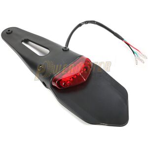 Maxpower (Black and Red) Motorcycle Rear Fender Tail Light Dirt Bike 12V LED Taillight Br Maxpower (Black and Red) Motorcycle Rear Fender Tail Light Dirt Bike 12V LED Taillight Br