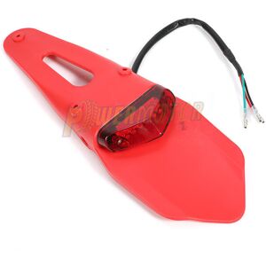 Maxpower (Red) Motorcycle Rear Fender Tail Light Dirt Bike 12V LED Taillight Brake Stop L Maxpower (Red) Motorcycle Rear Fender Tail Light Dirt Bike 12V LED Taillight Brake Stop L