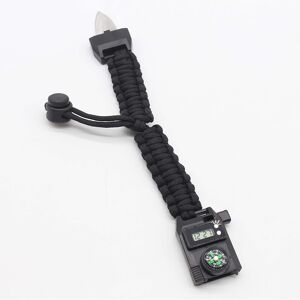 Maxpower (Black) Multi-function 7-in-1 Survival Bracelet Men Women Outdoor Camping Hiking Maxpower (Black) Multi-function 7-in-1 Survival Bracelet Men Women Outdoor Camping Hiking