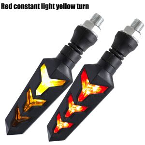 Maxpower (yellow red) Universal Motorcycle LED Turn Signal Lamp Flowing Water Blinker Fla Maxpower (yellow red) Universal Motorcycle LED Turn Signal Lamp Flowing Water Blinker Fla