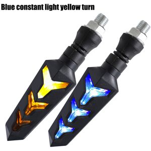 Maxpower (yellow blue) Universal Motorcycle LED Turn Signal Lamp Flowing Water Blinker Fl Maxpower (yellow blue) Universal Motorcycle LED Turn Signal Lamp Flowing Water Blinker Fl