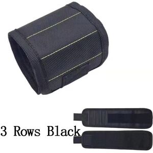 Maxpower (Three Rows Black) Magnetic Wrist with Strong Holds Screws Nails Drill Bit Stora Maxpower (Three Rows Black) Magnetic Wrist with Strong Holds Screws Nails Drill Bit Stora