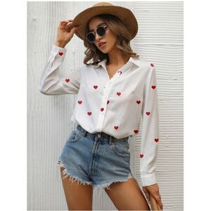 Maxpower (B25SZX241117141116, XL) Fresh And Elegant Butterfly Print Long Sleeve Lapel Shi Maxpower (B25SZX241117141116, XL) Fresh And Elegant Butterfly Print Long Sleeve Lapel Shi