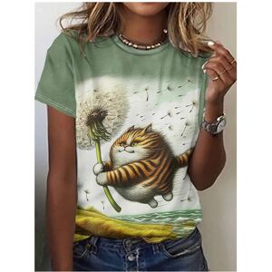 Maxpower (Lavender, XXXL) Sale Cat Dog Women's T-Shirts 3d Animal Print Daily Tshirt Funn Maxpower (Lavender, XXXL) Sale Cat Dog Women's T-Shirts 3d Animal Print Daily Tshirt Funn