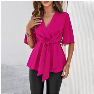 Maxpower (BKK089-2, M) Solid Casual Loose Blouses For Women Fashion Summer Vintage Women Maxpower (BKK089-2, M) Solid Casual Loose Blouses For Women Fashion Summer Vintage Women