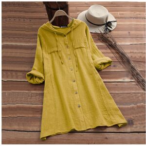 Maxpower (Lemon yellow, M) Women's Drawstring Cotton and Linen Solid Color Hat Loose Hood Maxpower (Lemon yellow, M) Women's Drawstring Cotton and Linen Solid Color Hat Loose Hood