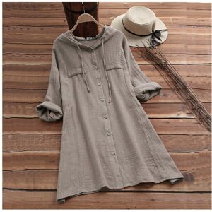 Maxpower (Light grey, 4XL) Women's Drawstring Cotton and Linen Solid Color Hat Loose Hood Maxpower (Light grey, 4XL) Women's Drawstring Cotton and Linen Solid Color Hat Loose Hood