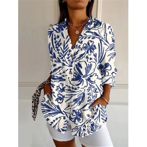 Maxpower (YK1845-, XXXL) new women's long shirt summer European and American trendy half- Maxpower (YK1845-, XXXL) new women's long shirt summer European and American trendy half-