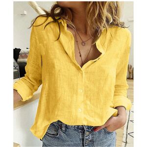 Maxpower (QU437-1, L) Solid Casual Loose Shirts For Women Autumn Vintage Women's Oversize Maxpower (QU437-1, L) Solid Casual Loose Shirts For Women Autumn Vintage Women's Oversize